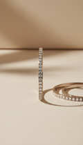 Bracelet diamant finition Beige Doux minimaliste