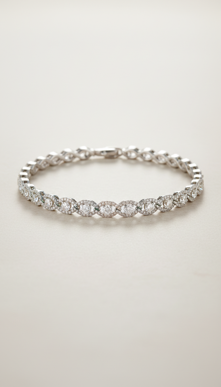 Collier diamant pur en or 18 carats