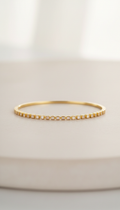 Bracelet minimaliste or 18 carats éclat poli