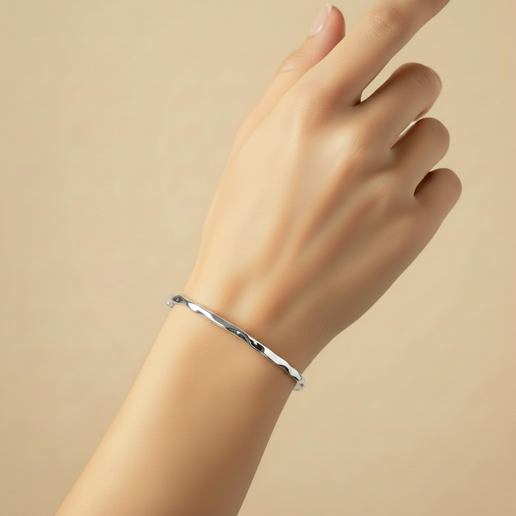 Bracelet Ouvert En Argent Sterling 925