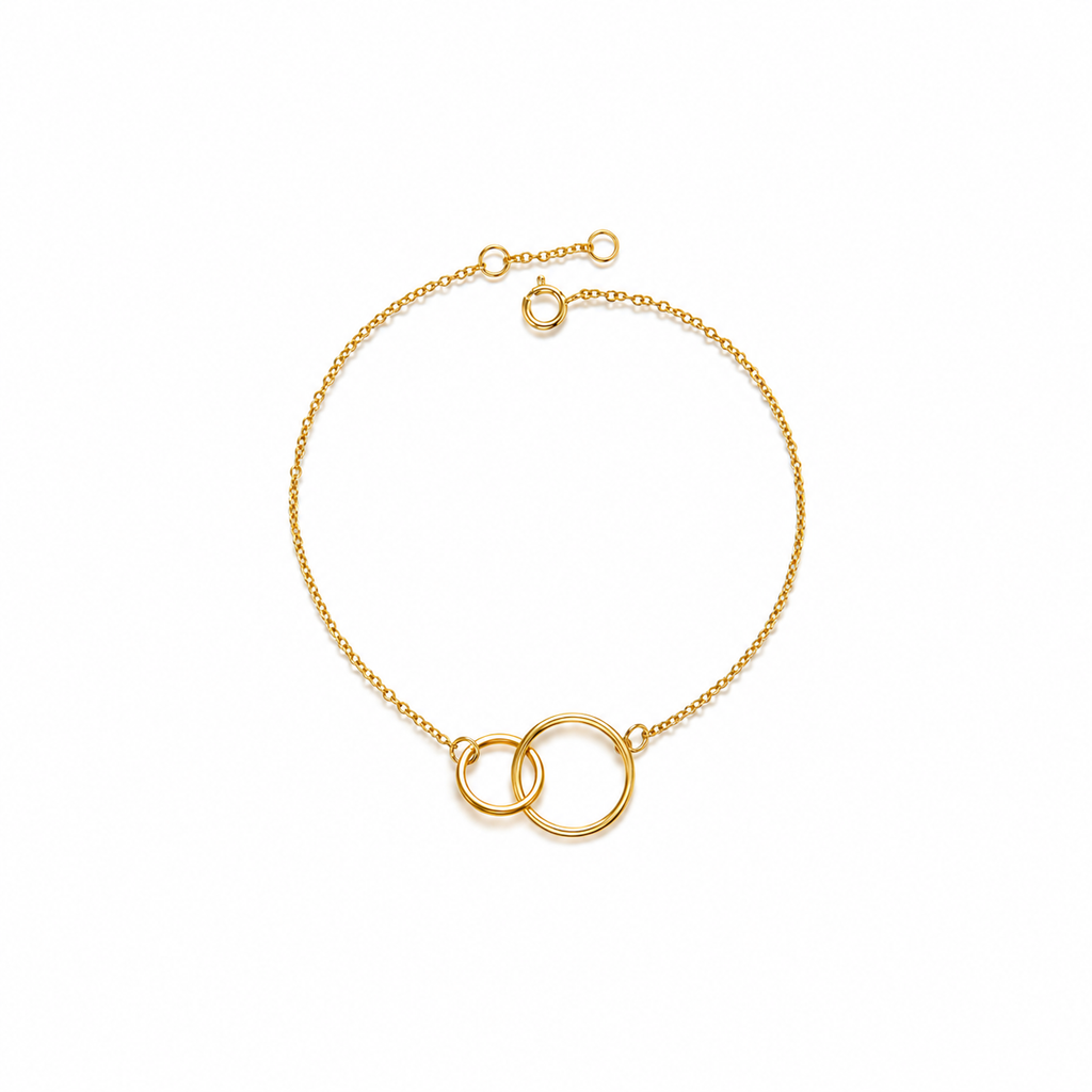 Bracelet Alliance Argent 925 & Or 18K