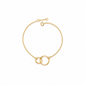 Bracelet Alliance Argent 925 & Or 18K