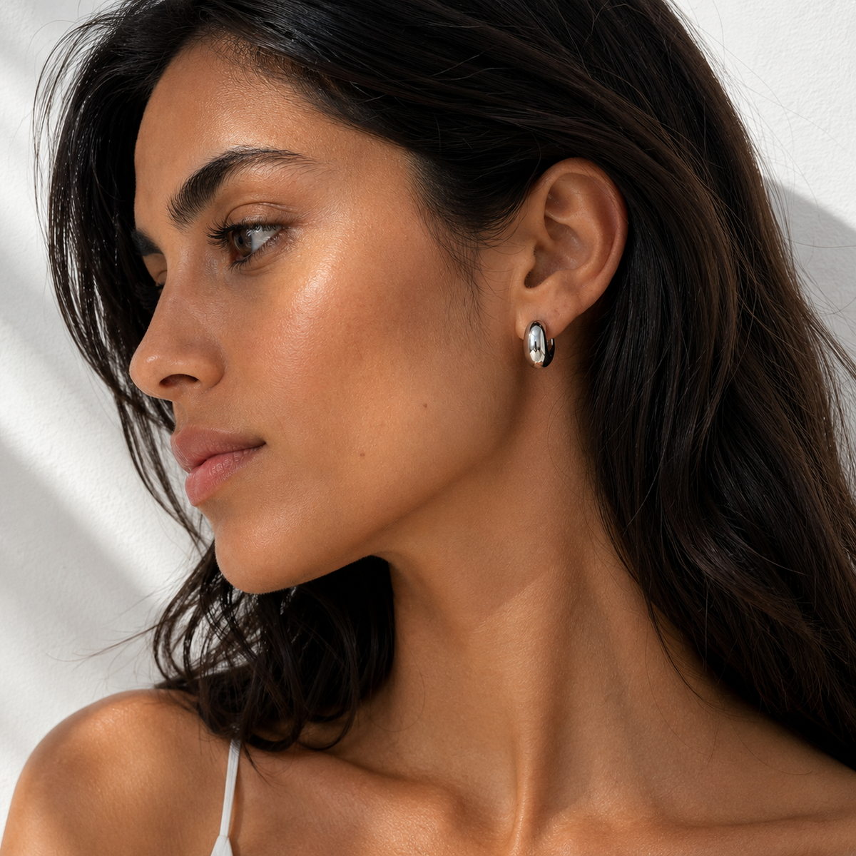 Boucles d'Oreilles Goutte Sculptée Argent 925
