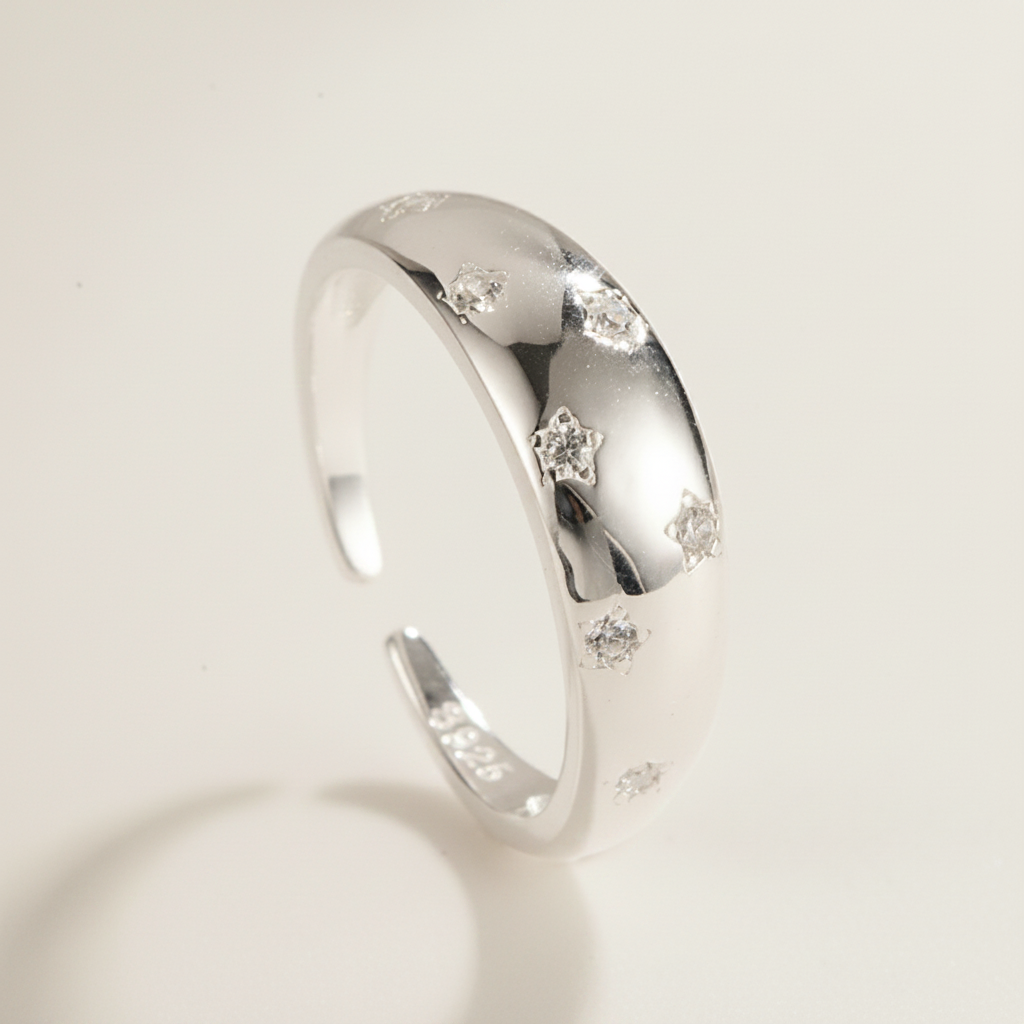 Bague fond crème