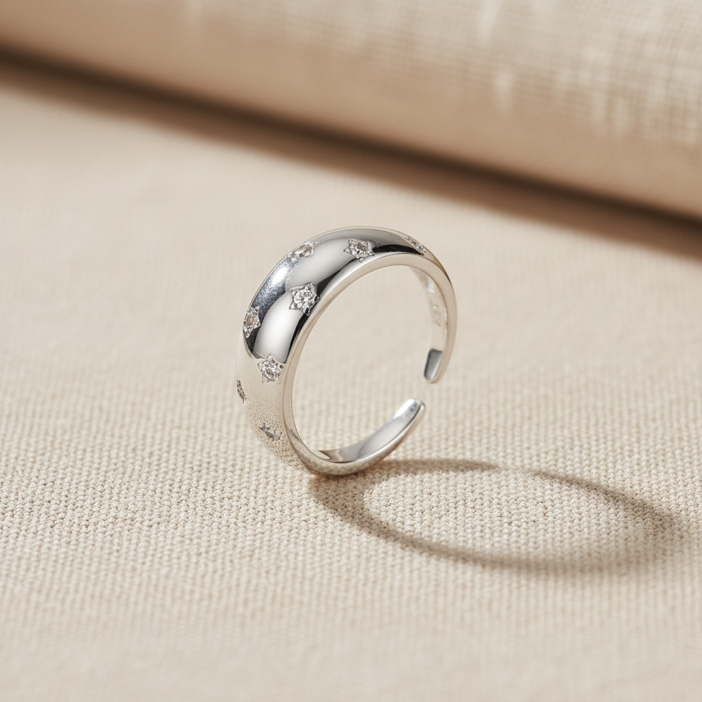 Bague luxe lin beige