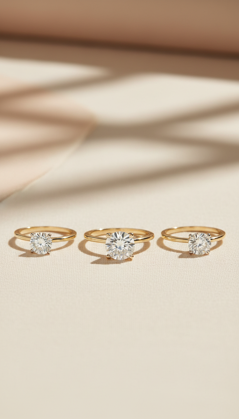 Bague solitaire diamant or 18 carats