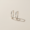 Boucles Bambou fond ivoire luxe