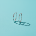 Boucles d'Oreilles Élysée Inspirées du Bambou – Argent Sterling