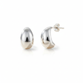 Boucles Goutte Argent fond blanc naturel luxe