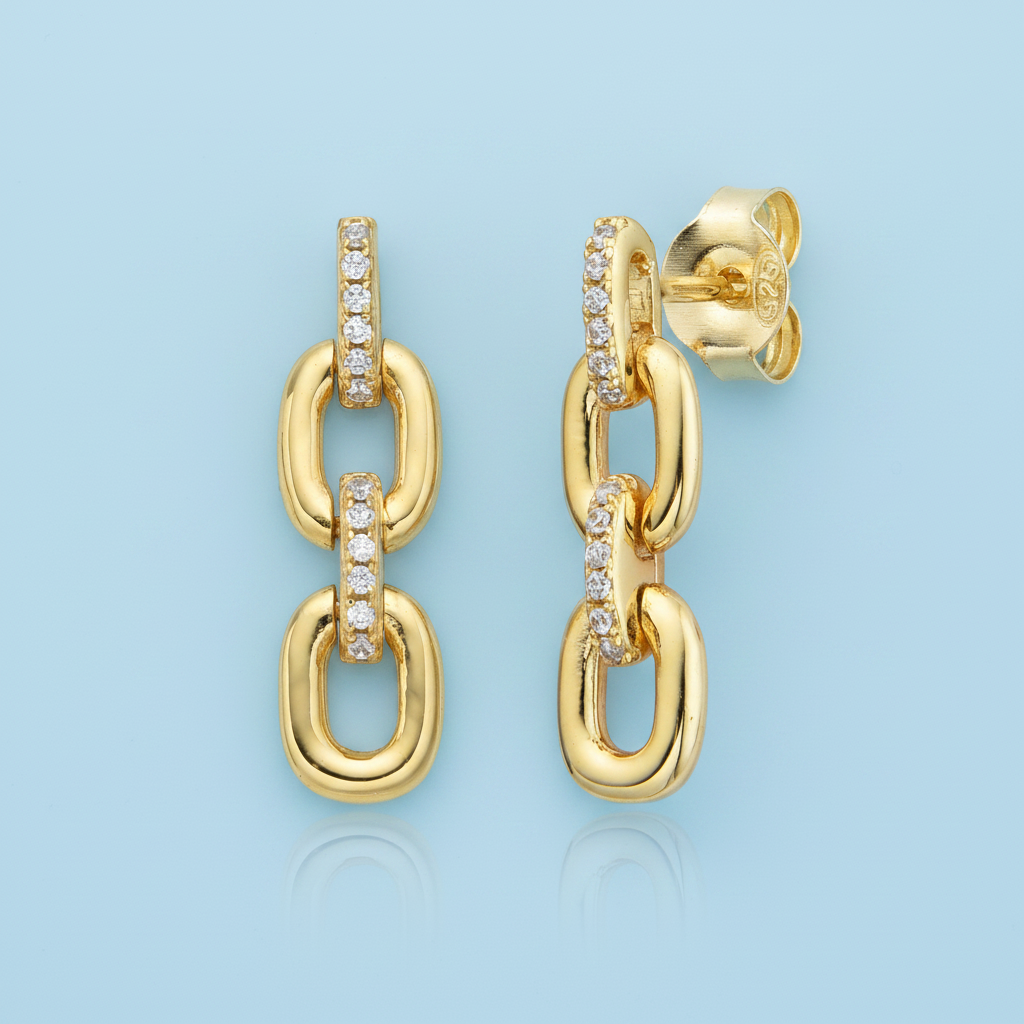 Boucles Maillon - Flat lay