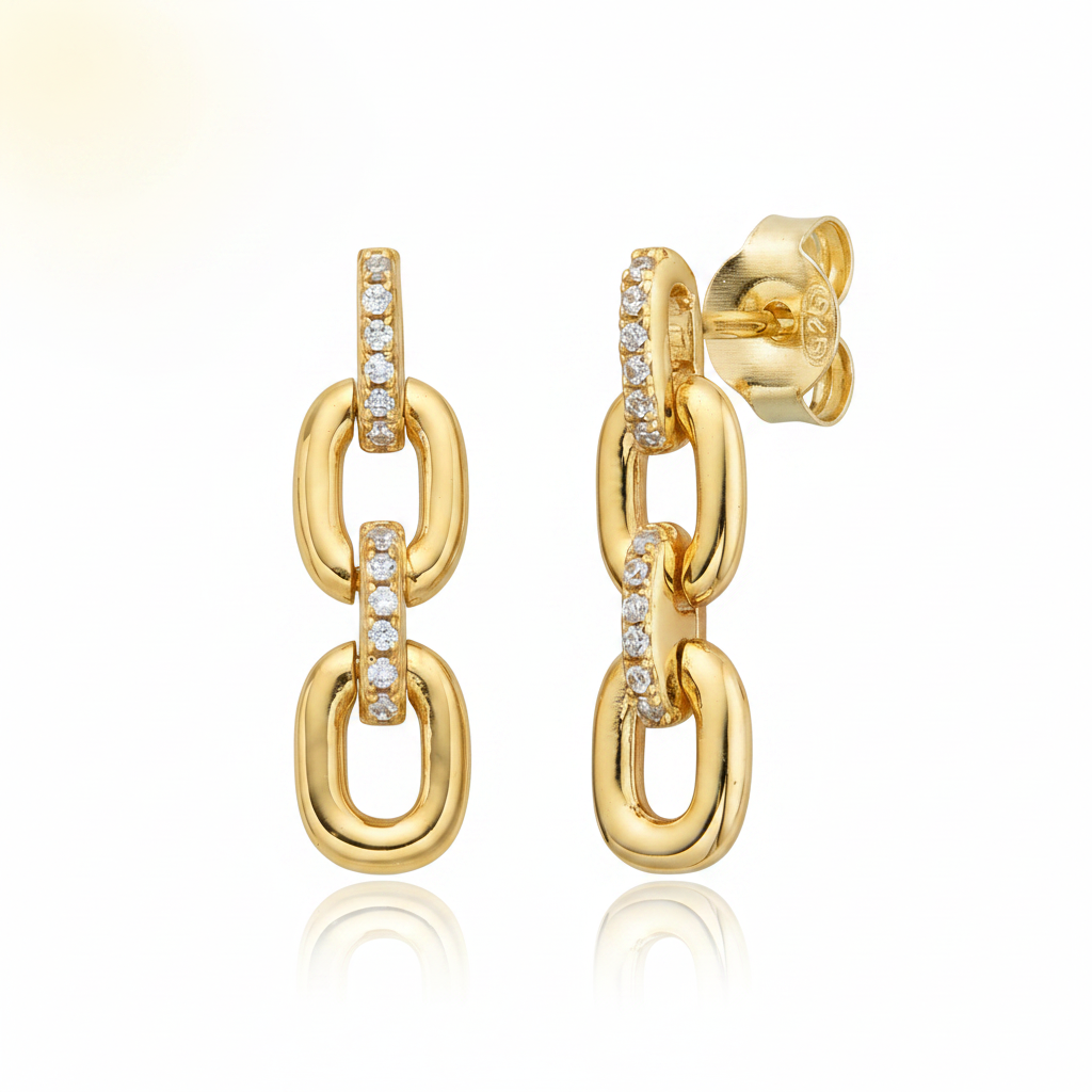 Boucles maillons fond blanc lumière soleil moins de zoom