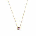 Collier Améthyste vue complète fond blanc