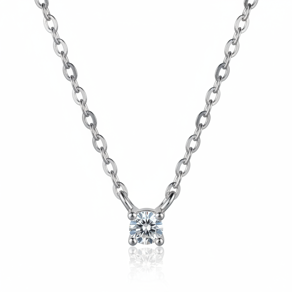 Collier Céleste Argent zoom zircone