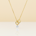 Collier Alliance Zircone 11 mm  Plaqué Or 18K