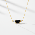 Collier Onyx moins de zoom rayons soleil fins
