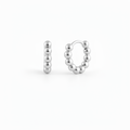 Créoles Boules  Argent Rhodié Argent 925