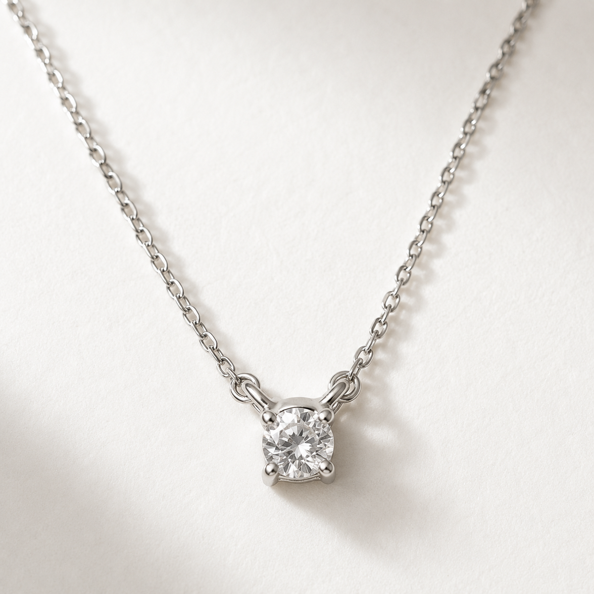 Collier Céleste Argent — Argent 925 Rhodié & Zircone