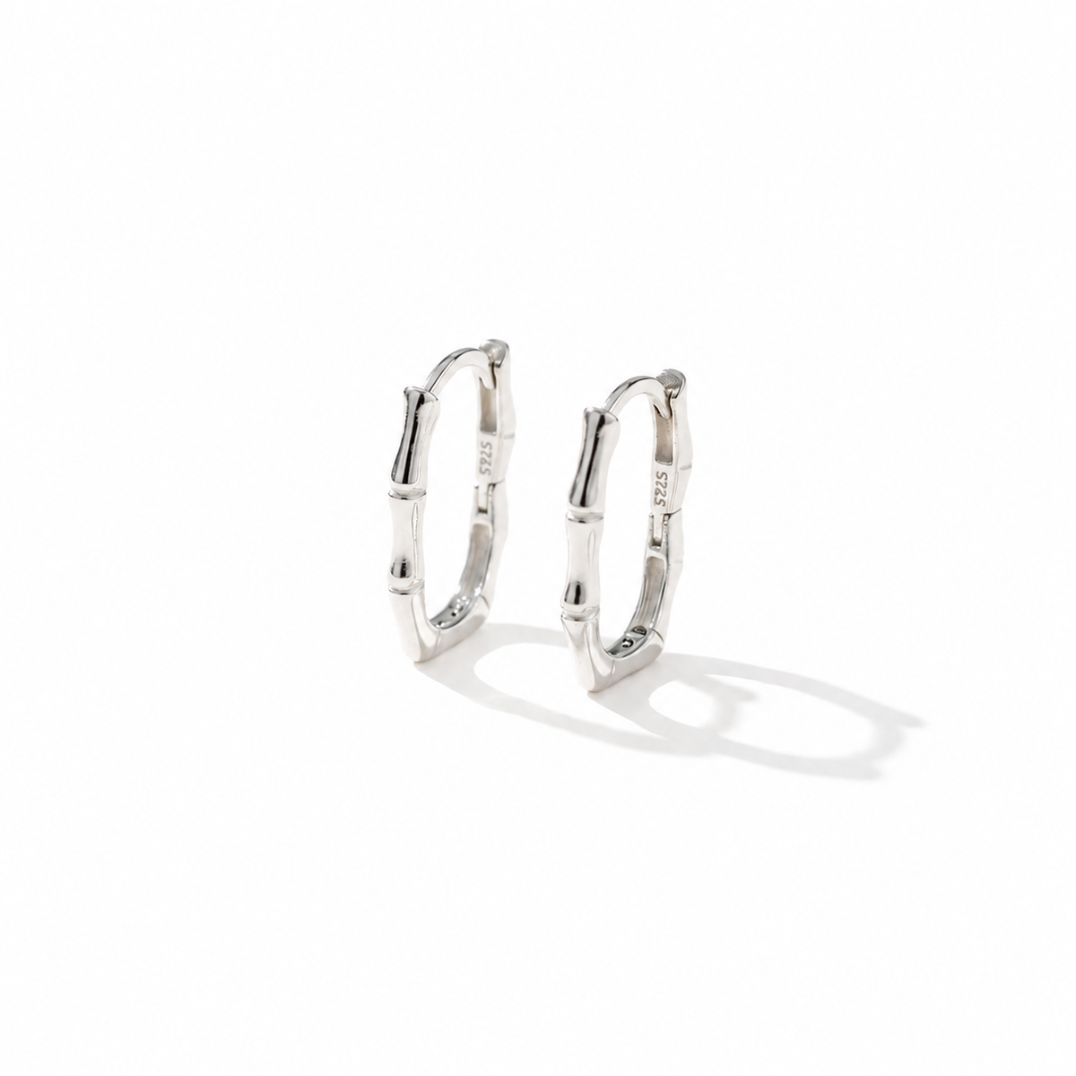Boucles d'Oreilles Bambou Élysée  Argent Sterling 925
