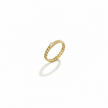 Anneau Maillon Zircone Doré Or 18K