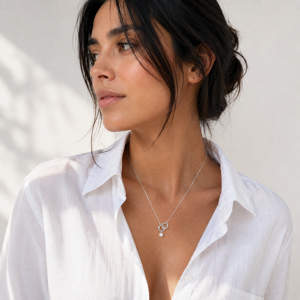 Collier Alliance Zircone Argent sterling 925