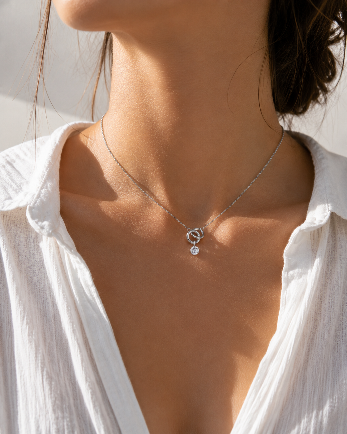 Collier Alliance Zircone Argent sterling 925