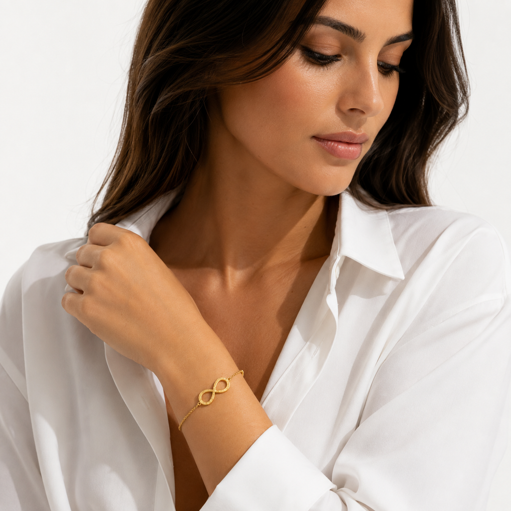 Bracelet Éternité Argent 925 & Or 18K