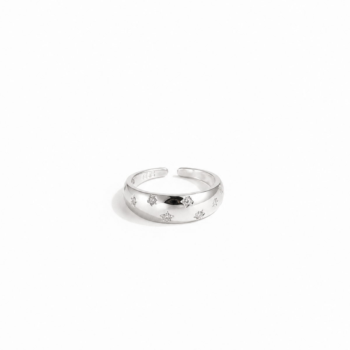 Bague Étoile Céleste  Argent 925 & Zircons