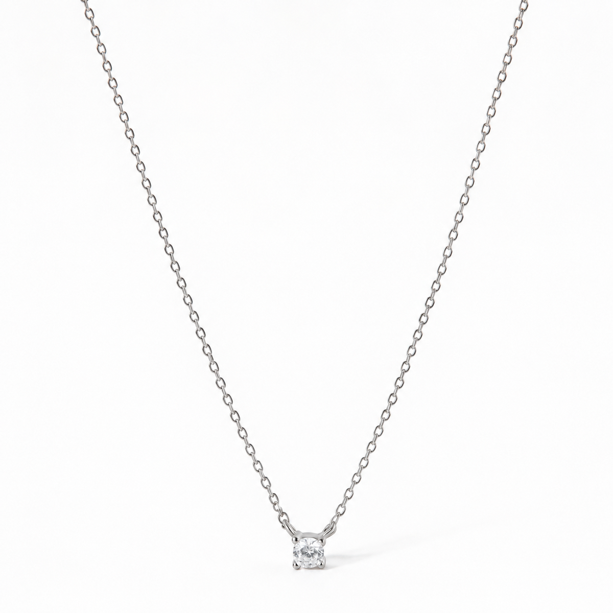 Collier Céleste Argent — Argent 925 Rhodié & Zircone