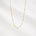 Collier Céleste Barres Zircones Sertis & Barres Or