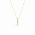Perles Lunaires Collier Baroques Doré 18K