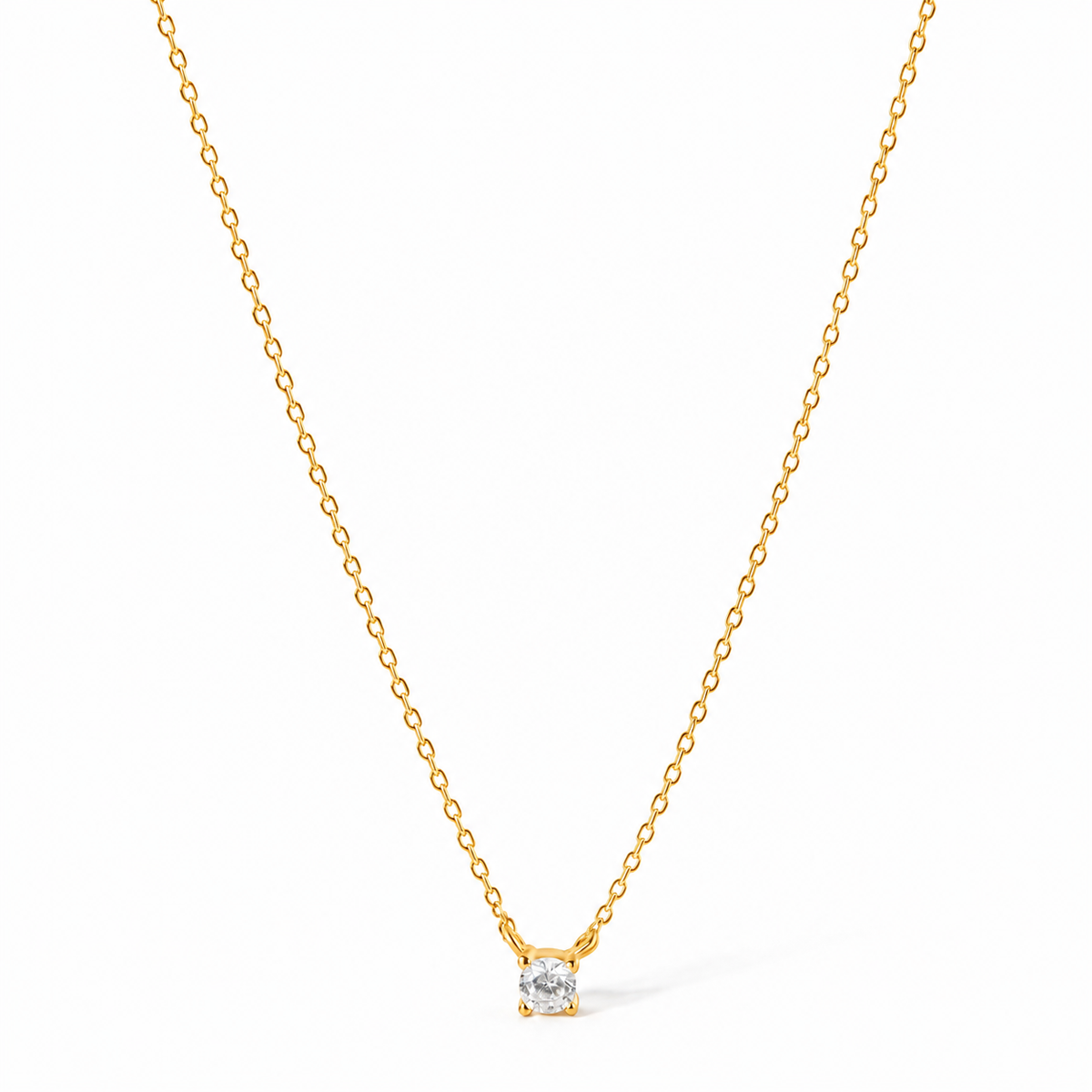 Collier Céleste Or — Argent 925 Dorure Or 18K & Zircone