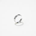 Bague Soleil Martelé Argent Rhodié